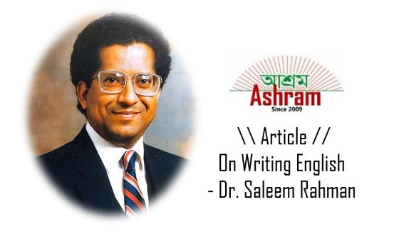 On Writing English - Dr. Saleem Rahman